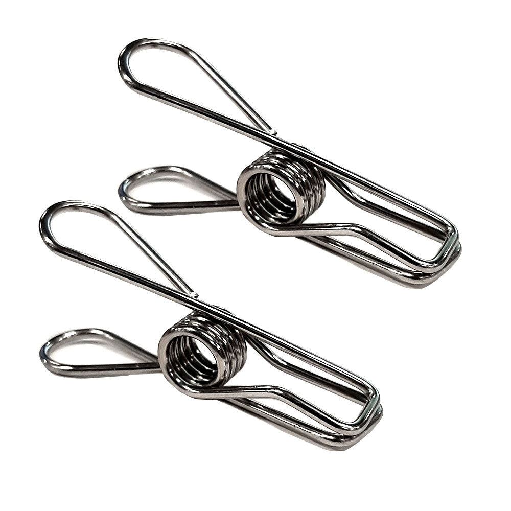 Clevinger Clothing Line Clips Hang Laundry Pins Stainless Steel Pegs Clamps (50 Pieces) — image 2