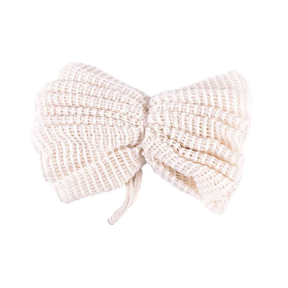 Clevinger Eco Natural Linen Cotton Yarn Mesh Body Cleaning Shower Scrubber