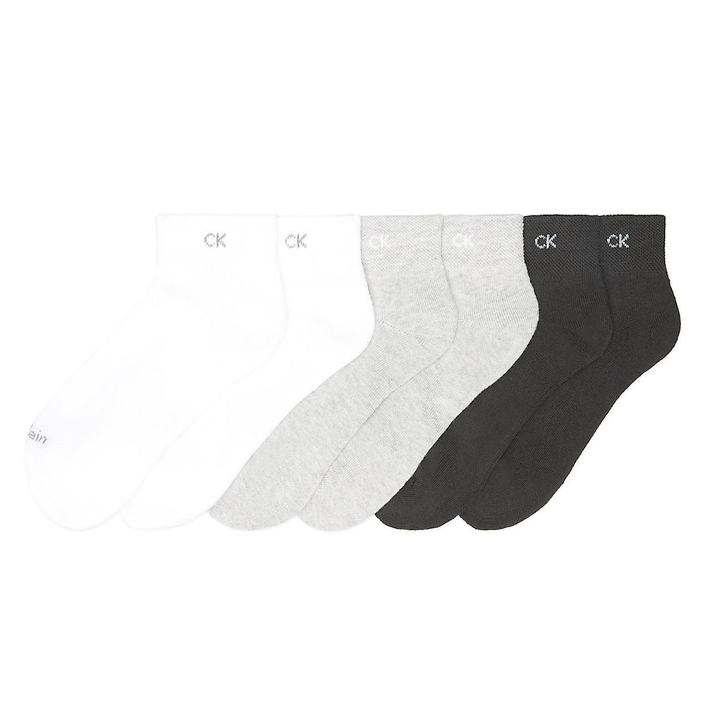 Calvin Klein Women's One Size Cushion Ankle Socks Oxford Heather Assorted (6 Pack) — image 2