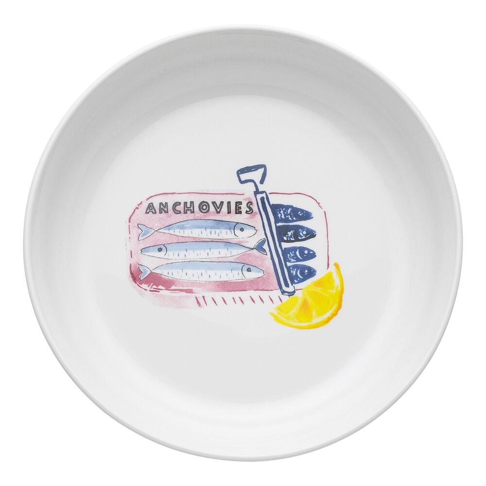 Porto Porcelain Positano Round Dinner Bowls 21.5cm Assorted Designs (4 Pieces) — image 3