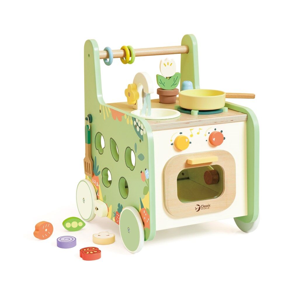 Classic World 12M+ 2-in-1 Kitchen Baby Walker with Activities — image 2