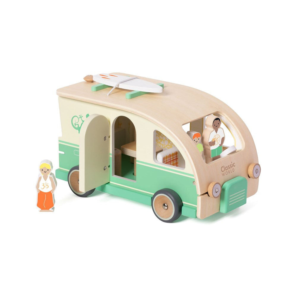 Classic World Children's Wooden Camper Van Playset 18M+ (9 Pieces) — image 2