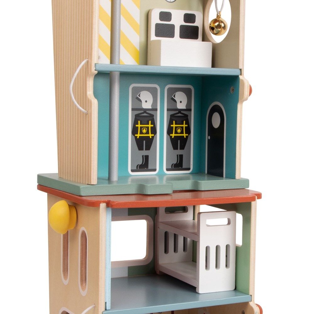 Classic World 3Y+ Children's Wooden Fire Station Pretend Playset — image 2