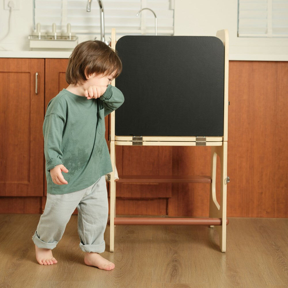 Classic World 3Y+ 2-in-1 Convertible Helper Tower Table for Children — image 3