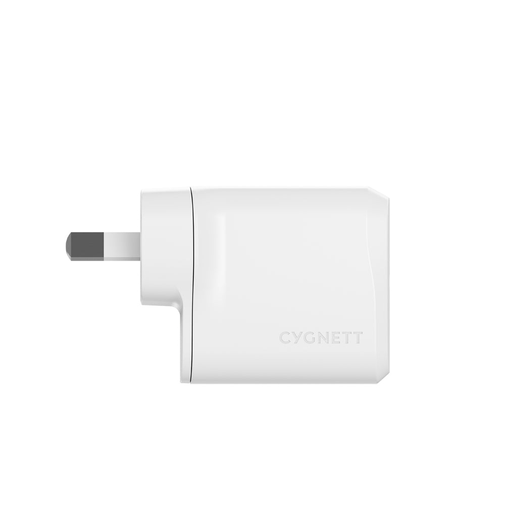 Cygnett PowerPlus 30W GaN USB-C Wall Samsung Fast Travel Charger Adapter White — image 3