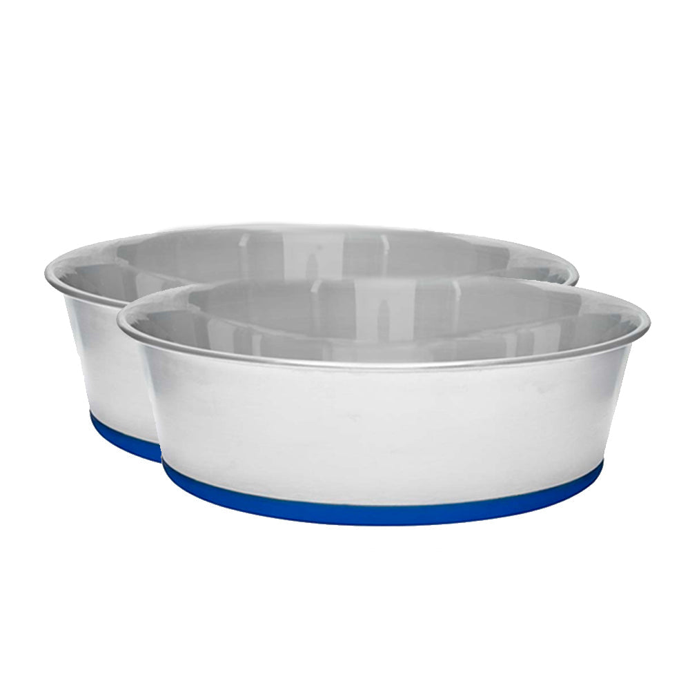 Banquet Stainless Steel 480ml Pet/Dog/Cat Bowl Feeder Water/Dish Rubber Base (2 Pack)