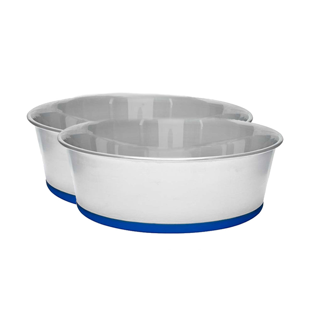 Banquet Stainless Steel 950ml Pet/Dog/Cat Bowl Feeder Water/Dish Rubber Base (2 Pack)