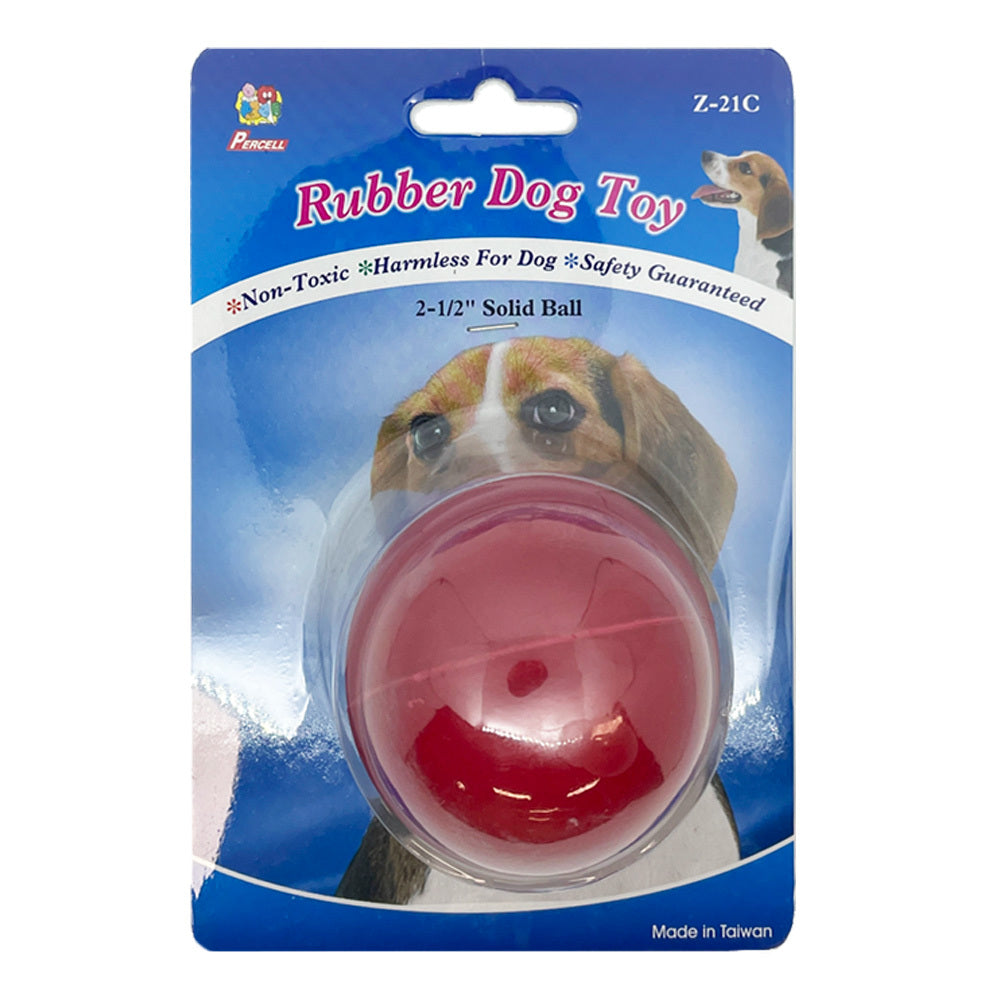 Percell Training Rubber Teething/Play Fetch Solid Ball All Sized Pet Dog Toys — image 2