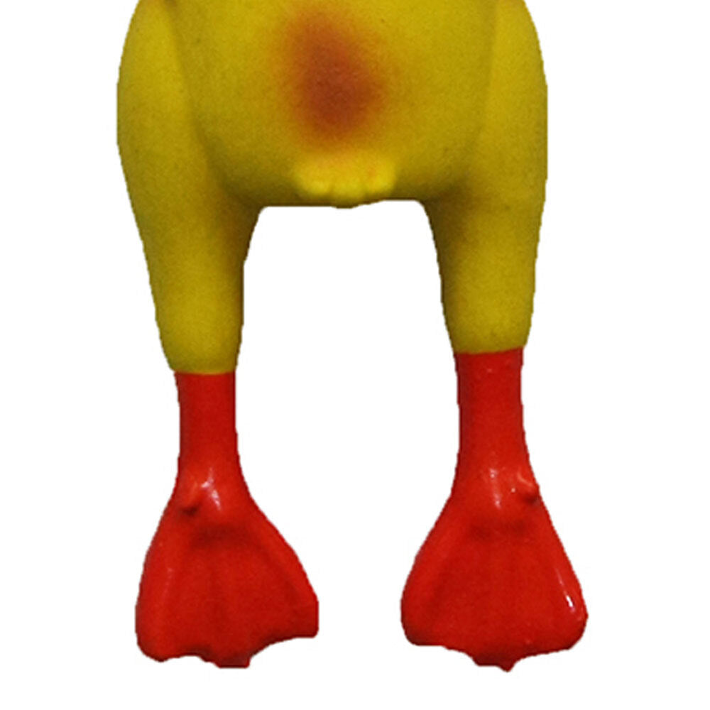 Paw Play 23cm Latex Rubber Chicken Squeaky Puppy/Dogs Play Chew Toy/Treat Yellow — image 2