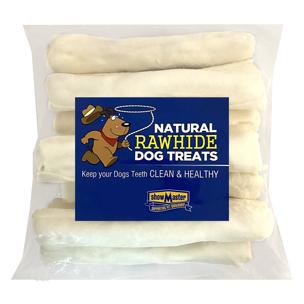Natural Rawhide Dog/Pet Dental Treats/Chews Large Plain Retrievers (10 Pieces)