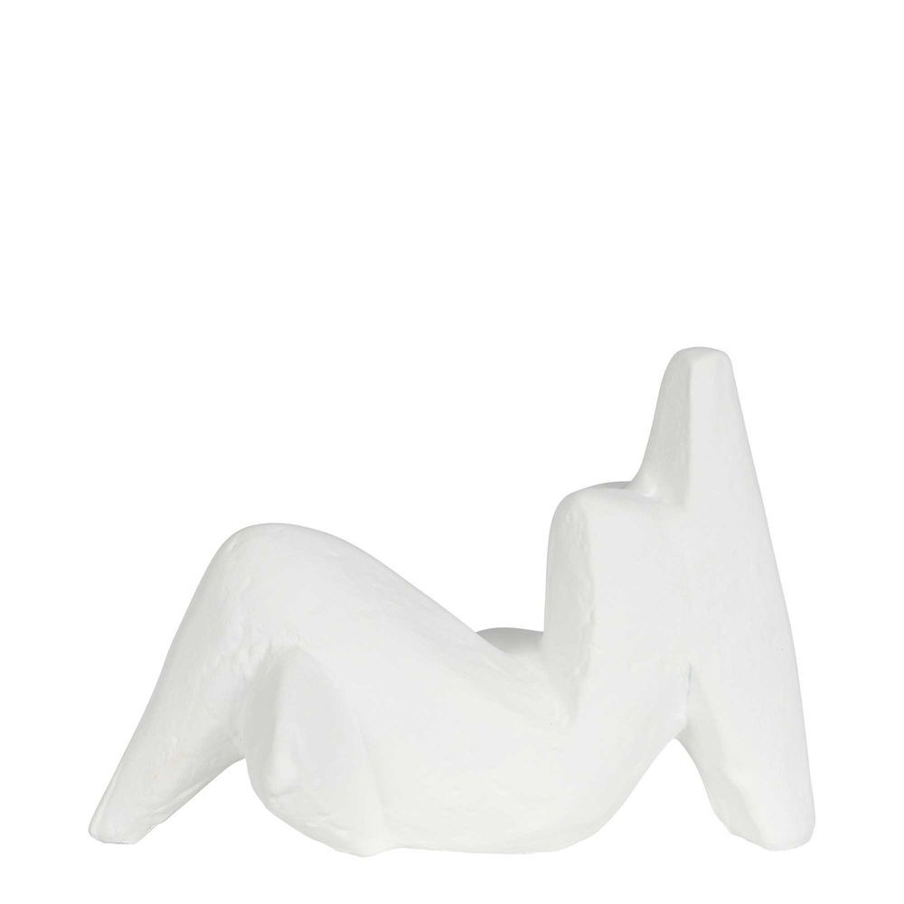 Belle Henry Polyresin Sitting Statue 27cm Sculpture Tabletop Accent Decor White — image 3