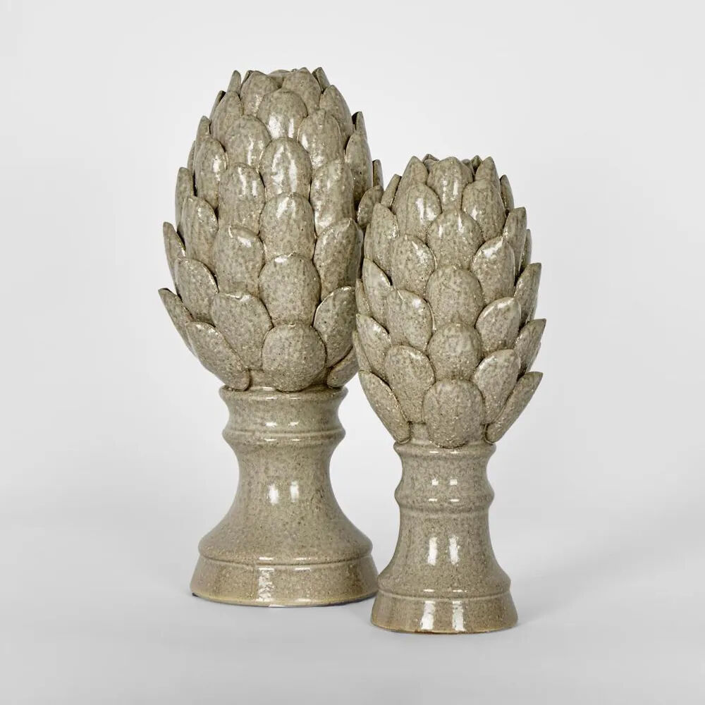 Belle Ceramic Artichoke Sculpture/Ornament Home Decor Tall 15x32cm — image 4