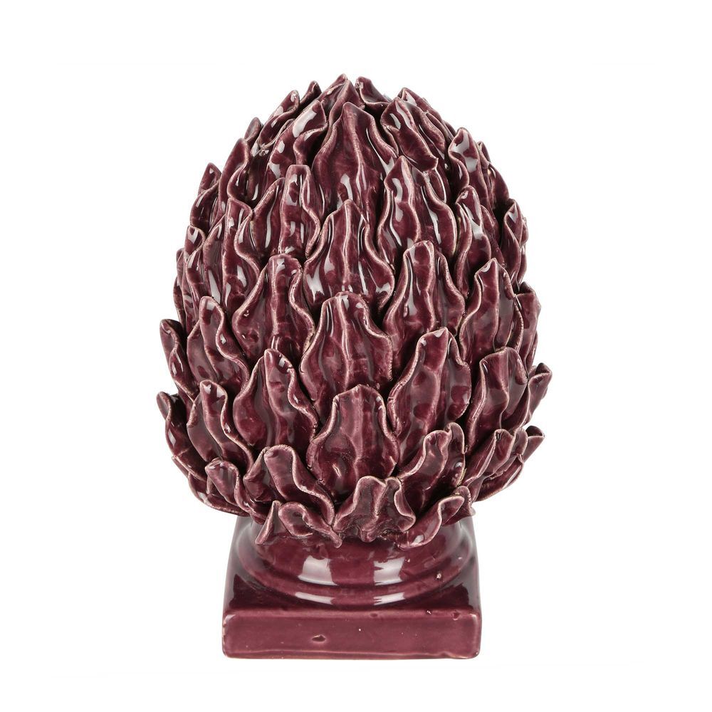 Belle Acorn Stoneware Finial 23cm Sculpture Tabletop Accent Home Decor Mulberry — image 3