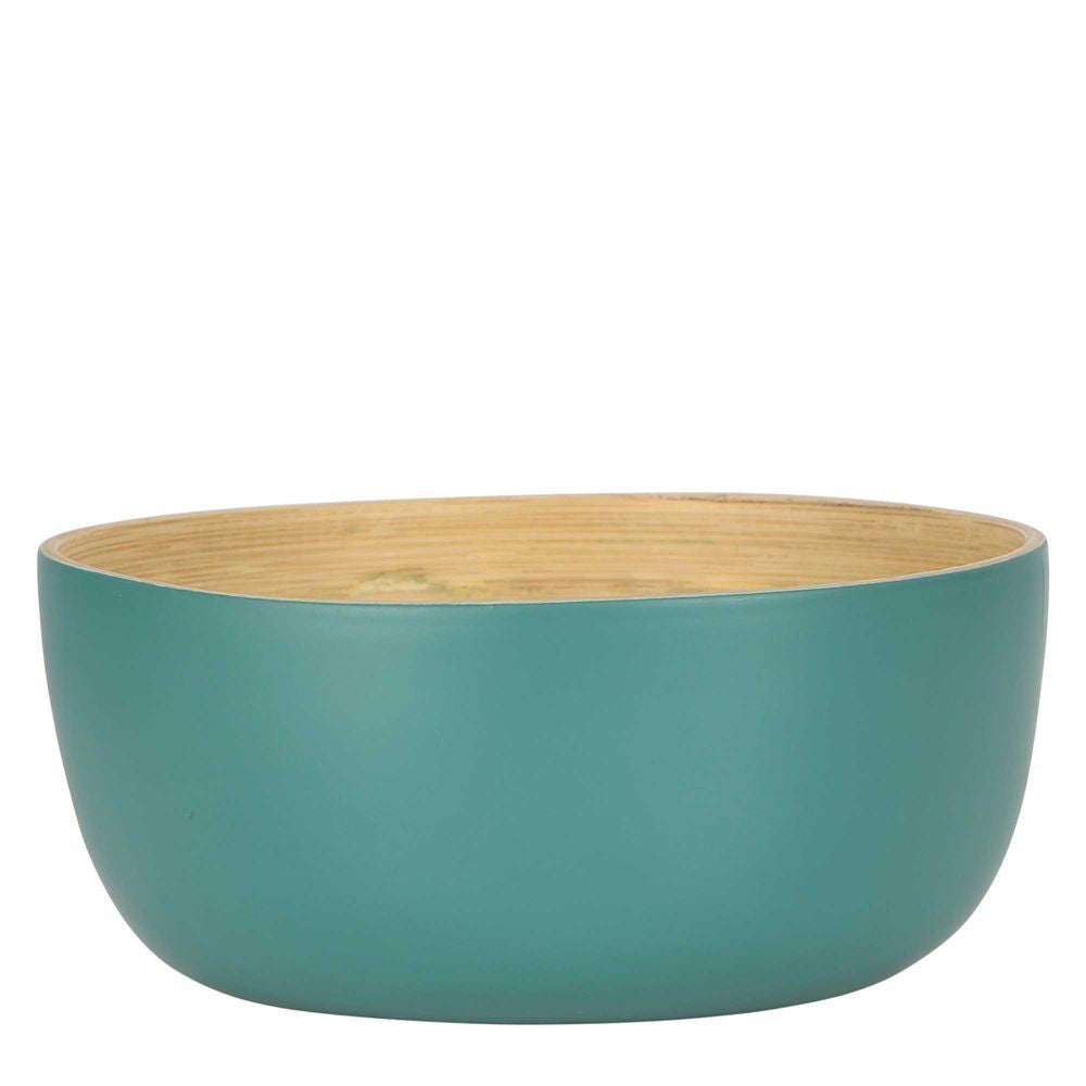 Belle Blana Small Bamboo 15cm Serving Noodle/Food Bowl Round Tableware Sage (4 Pack) — image 2
