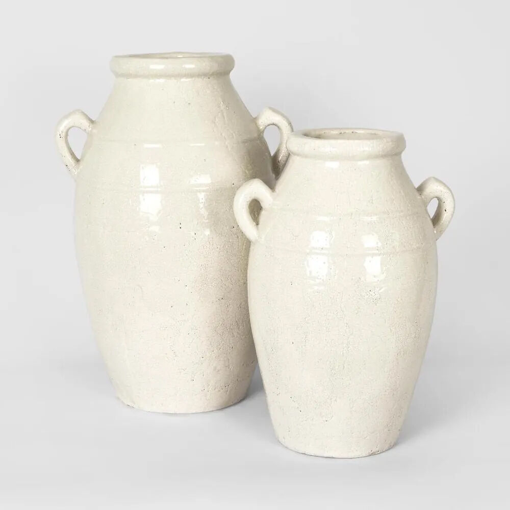Belle Terracotta Jameson Indoor Urn Classic Home Decor Medium 32x47cm White — image 3