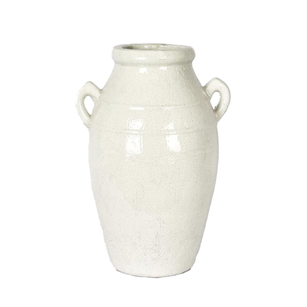 Belle Terracotta Jameson Indoor Urn Classic Home Decor Medium 32x47cm White
