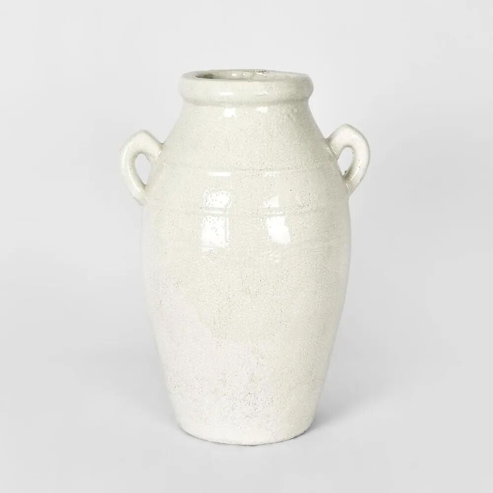 Belle Terracotta Jameson Indoor Urn Classic Home Decor Medium 32x47cm White — image 2