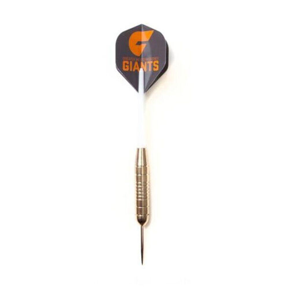 Afl Brass Darts GWS Giants Team Design Flights & Shafts In Case (3 Pieces) — image 2