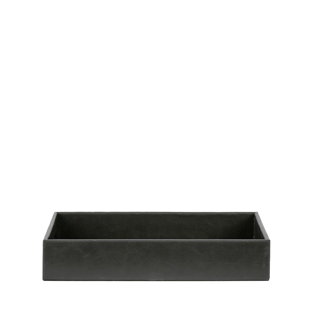 Belle Storage Tray 30.5x20.5cm Home Living Room Organiser Decor Rectangle Black