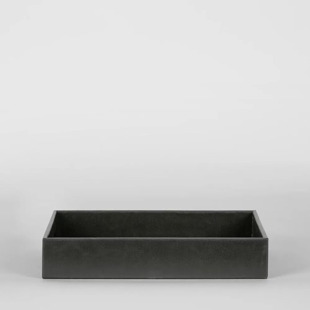 Belle Storage Tray 30.5x20.5cm Home Living Room Organiser Decor Rectangle Black — image 5