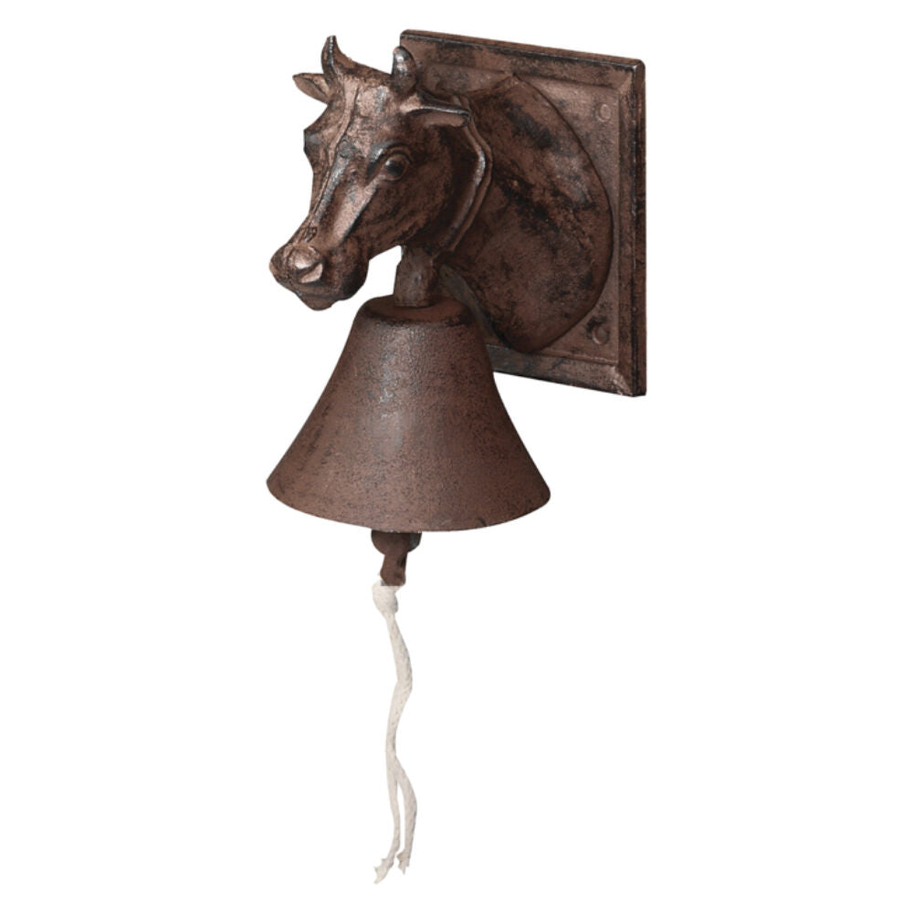 Esschert Design Cast Iron Door Bell Cow Home Decor Outdoor 18.1cm Brown