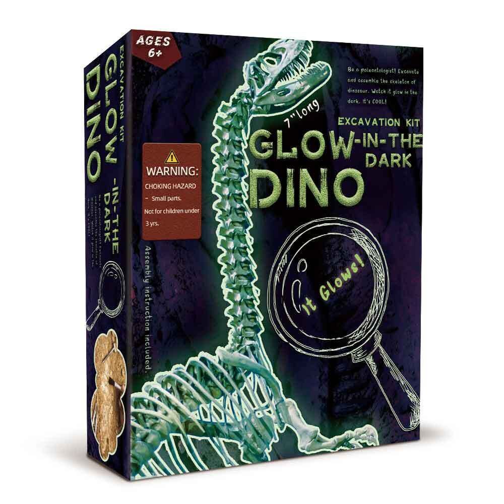 Kaper Kidz Glow In The Dark Diplodocus Excavation Kit Educational Toy