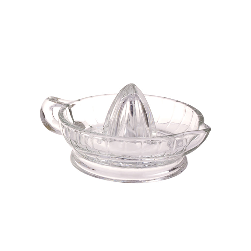 Appetito Glass Hand Manual Fruit Juicer Home Kitchen Cooking Tool Tableware (2 Pack) — image 2