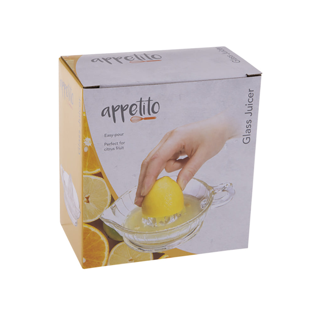 Appetito Glass Hand Manual Fruit Juicer Home Kitchen Cooking Tool Set Tableware — image 2