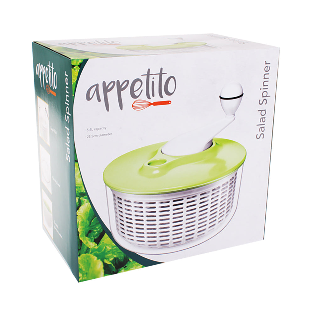 Appetito Salad Cleaning Spinner Spinning Tool 5.5L Home Kitchen Cooking