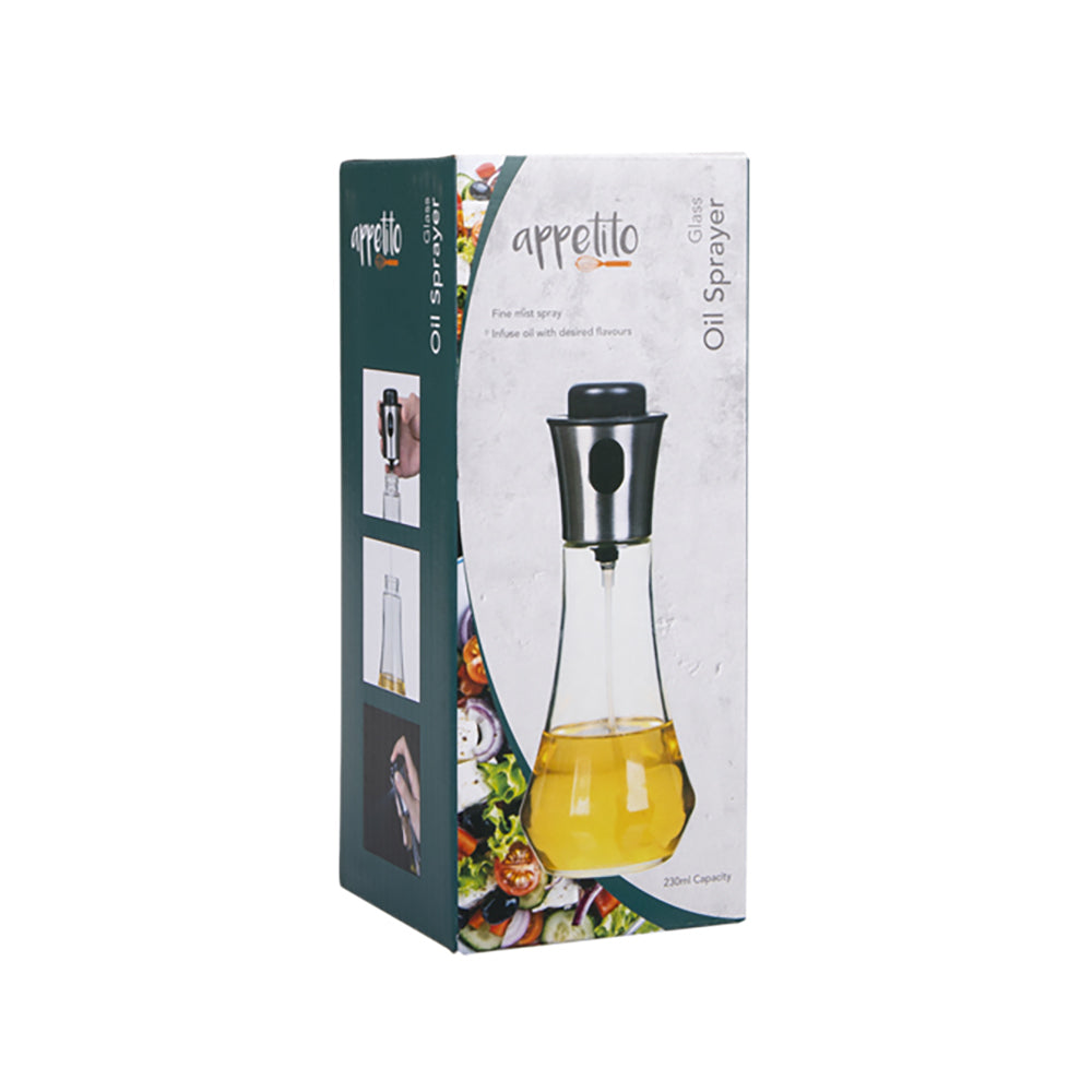 Appetito Glass Oil Sprayer Spray Bottle Home Kitchen Cooking Serveware (2 Pack) — image 2