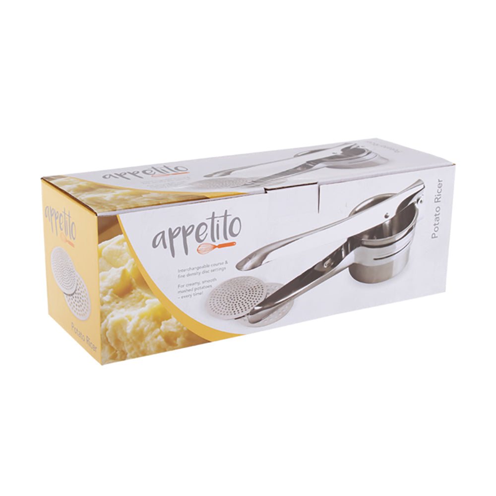 Appetito Home Kitchen Cooking Tool Stainless Steel & Chrome Potato Ricer — image 2