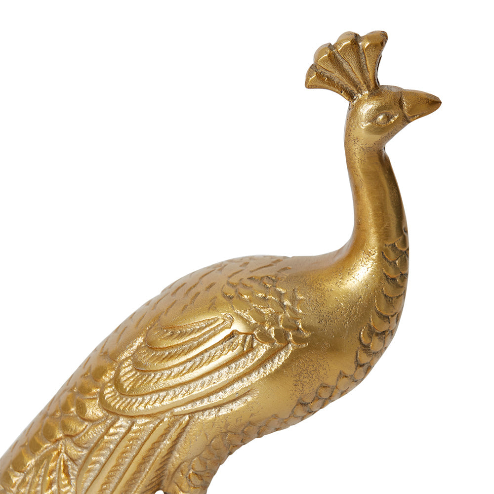 E Style Peacock Home Decorative Bird Sculpture Ornament - 26 x 10 x 20cm — image 2