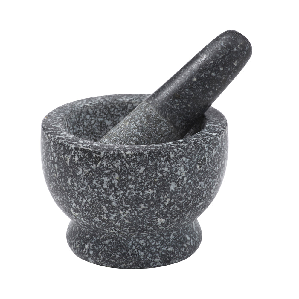 Davis & Waddell Traditional Granite Mini Mortar & Pestle Herb Pounder 9cm Grey