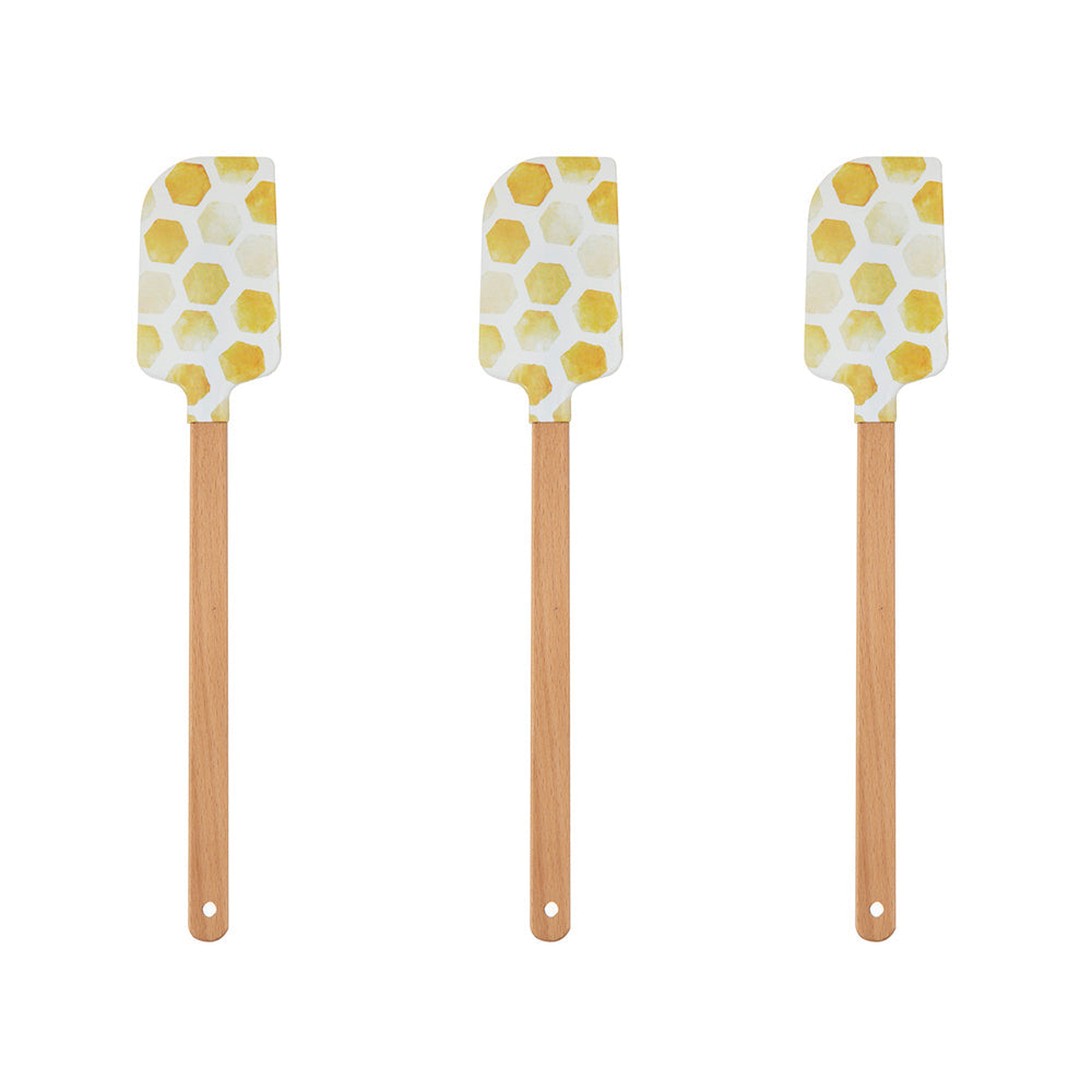 Davis & Waddell Beetanical Kitchen Spatula 32x6cm Food Cooking Utensil Assort (3 Pack)