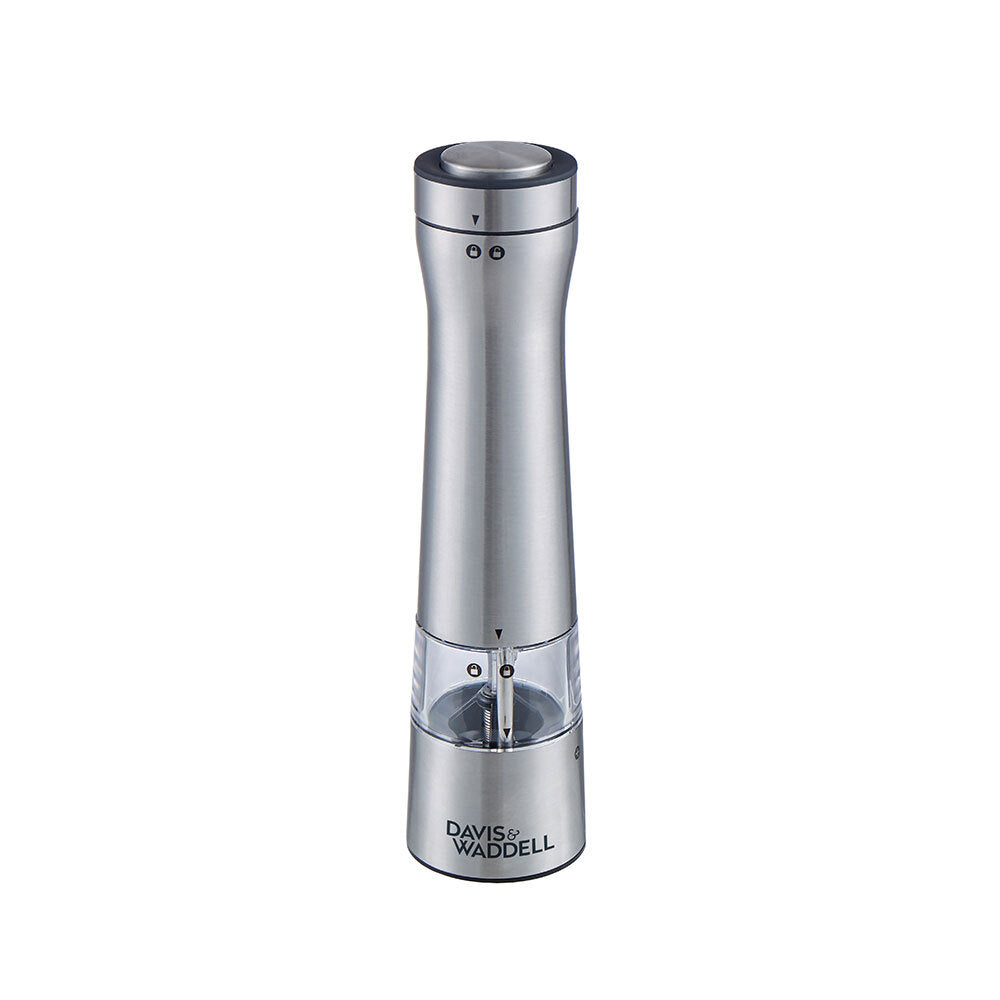 Davis & Waddell Essentials S/Steel Electronic Salt & Pepper Mill/Grinder (2 Pack) — image 2