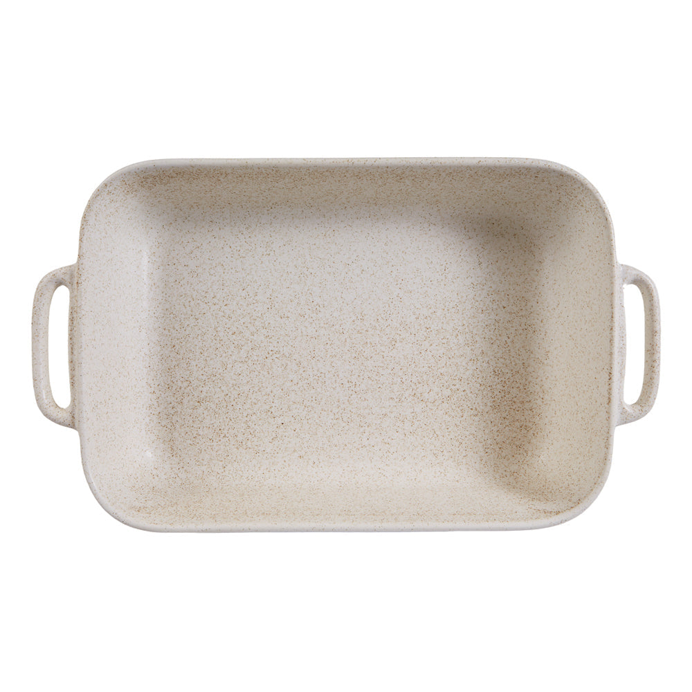 Davis & Waddell Darley Stoneware Bakeware Set Cream Speckle Rectangle Cream (3 Pieces) — image 2