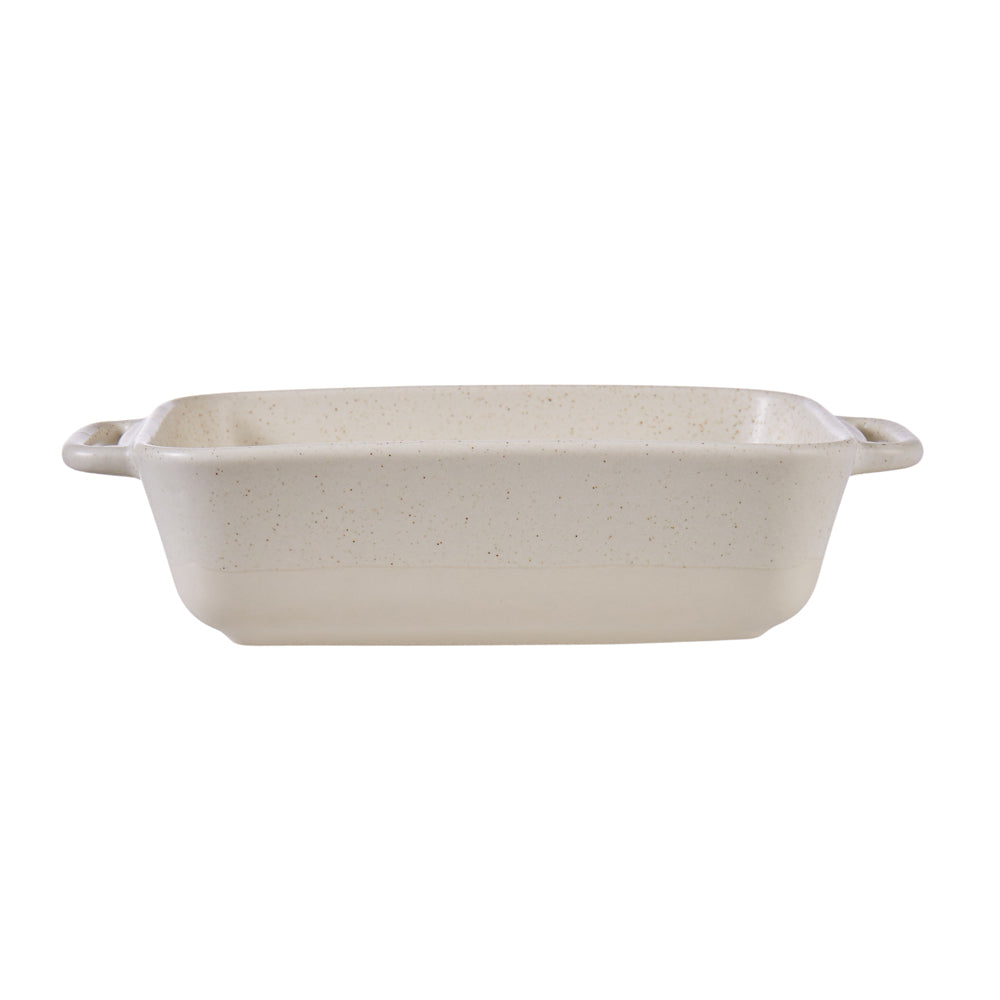 Davis & Waddell Darley Stoneware Bakeware Set Cream Speckle Rectangle Cream (3 Pieces) — image 8