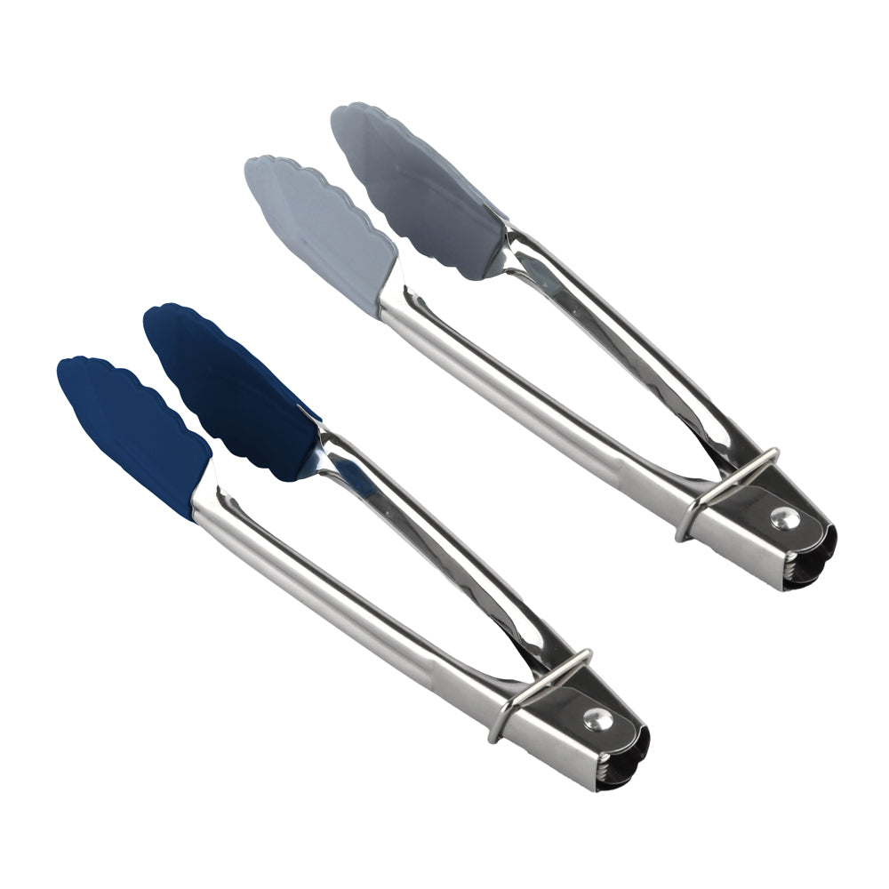 Davis & Waddell Mini Silicone Tongs BBQ/Kitchen Cooking Utensil 18cm Assorted — image 3