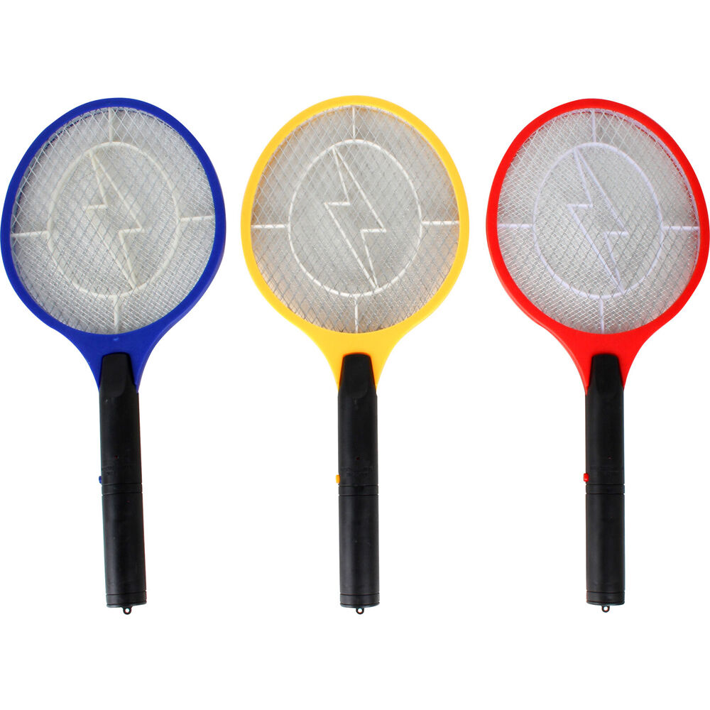 Dragonfly 53x25cm Electric Mosquito Zapper Racquet 3000 Volt Shock Assorted — image 2