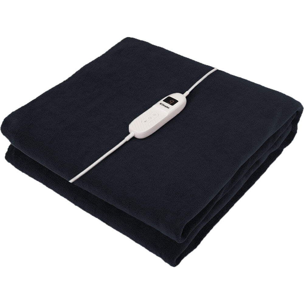 Dimplex Super Soft Micro-Fleece Washable Heated Throw Blanket - Charcoal