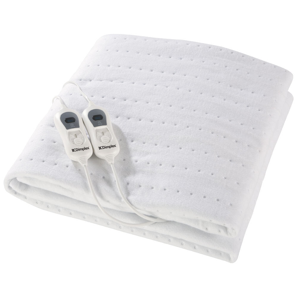 Dimplex Bed Fitted Non-Woven Washable Electric Heated Blanket White — King