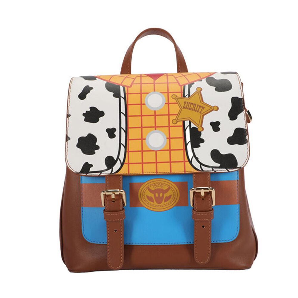 Disney Toy Story Woody Deluxe PU Leather Kids/Child Travel Backpack 25x23cm