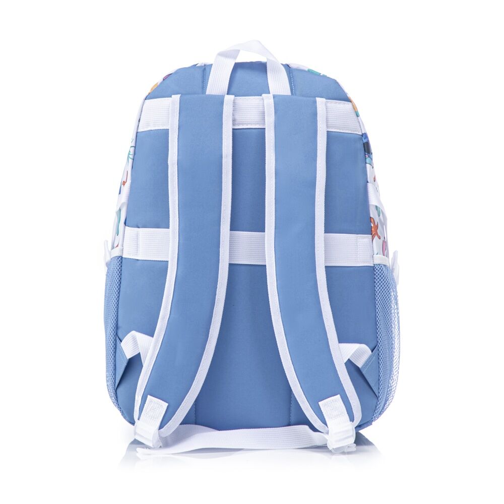 Stitch 44cm Blue Stitch Disney Teen Backpack Kids School Bag w/ Side Mesh Pockets — image 2