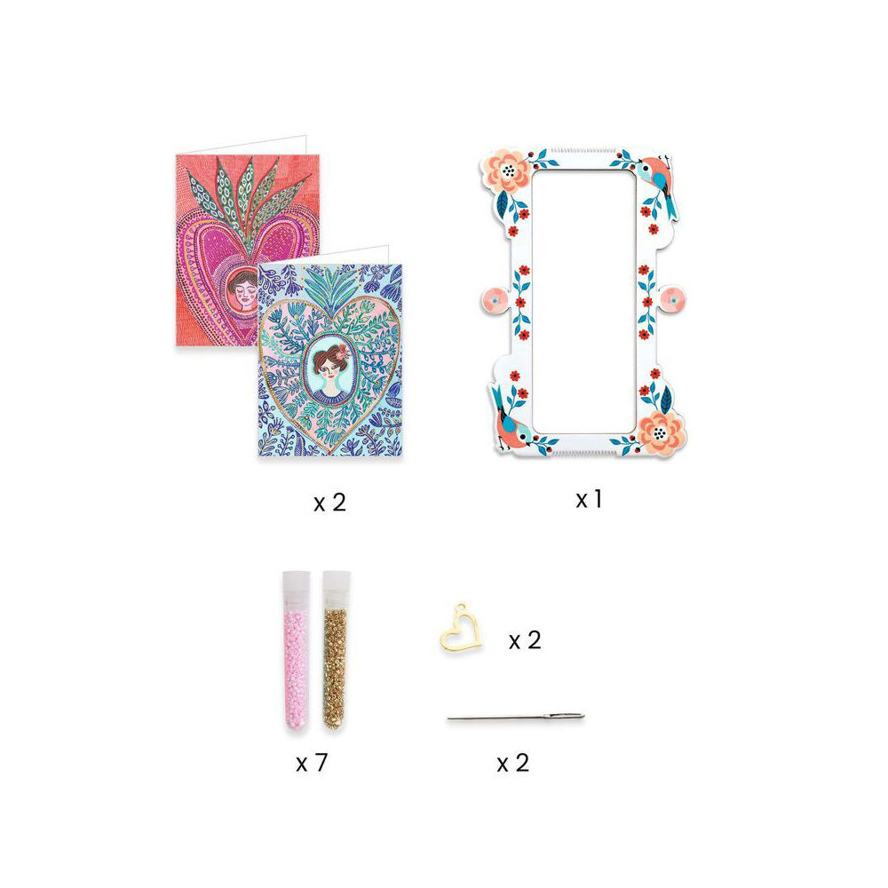 Djeco You & Me Miyuki & Hearts Beads Set Kids/Children Jewellery DIY Kit 10y+