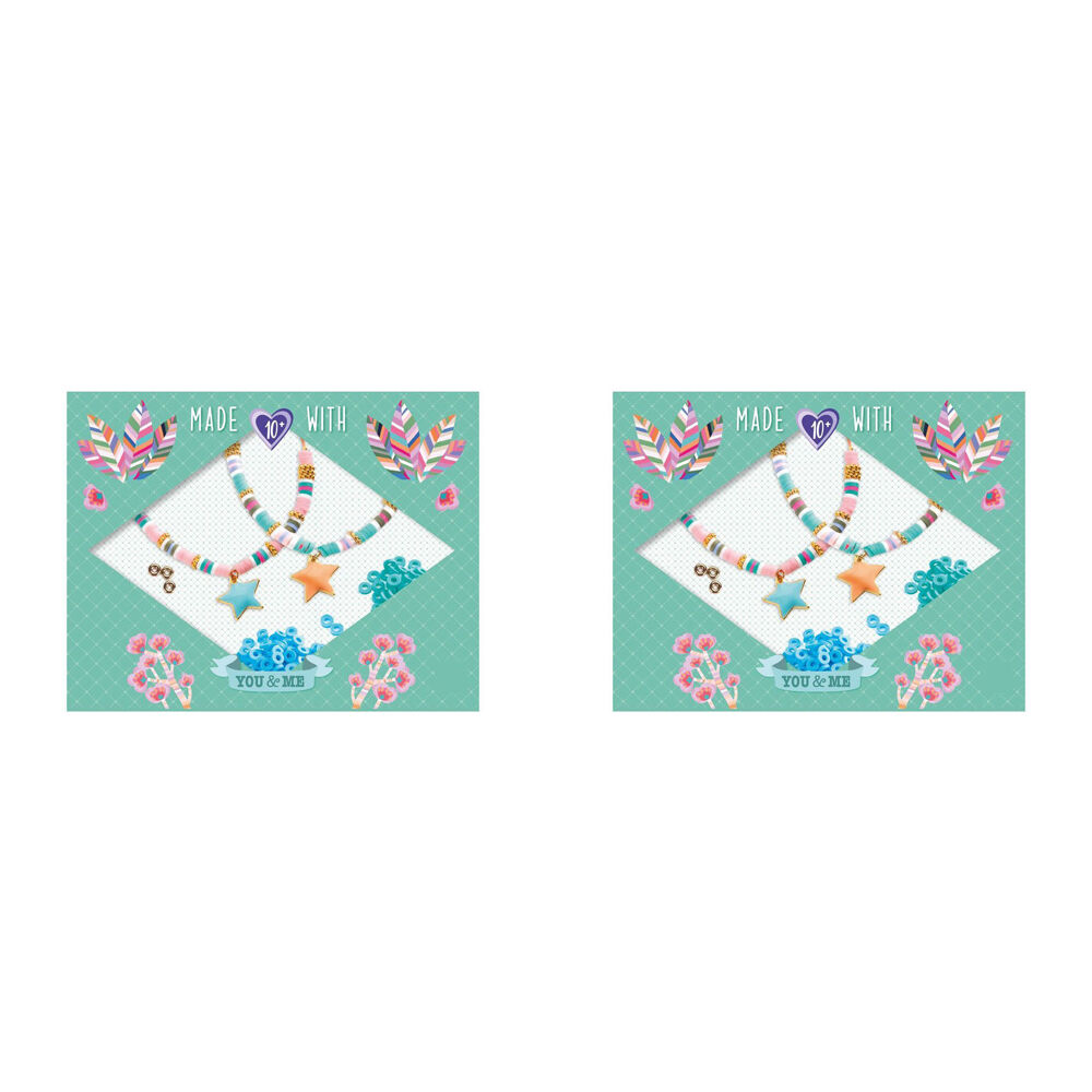 Djeco You & Me Heishi Stars Beads Set Kids/Children Jewellery DIY Kit 10y+ (2 Pack)