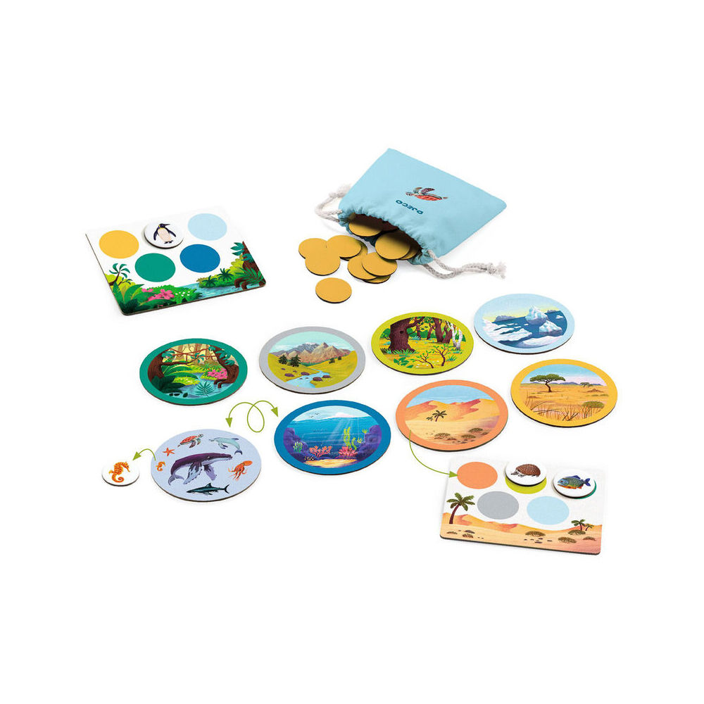 Djeco Naturo Mondo-Animals & Habitats Game Kids/Children Educational Toy 5y+ — image 2