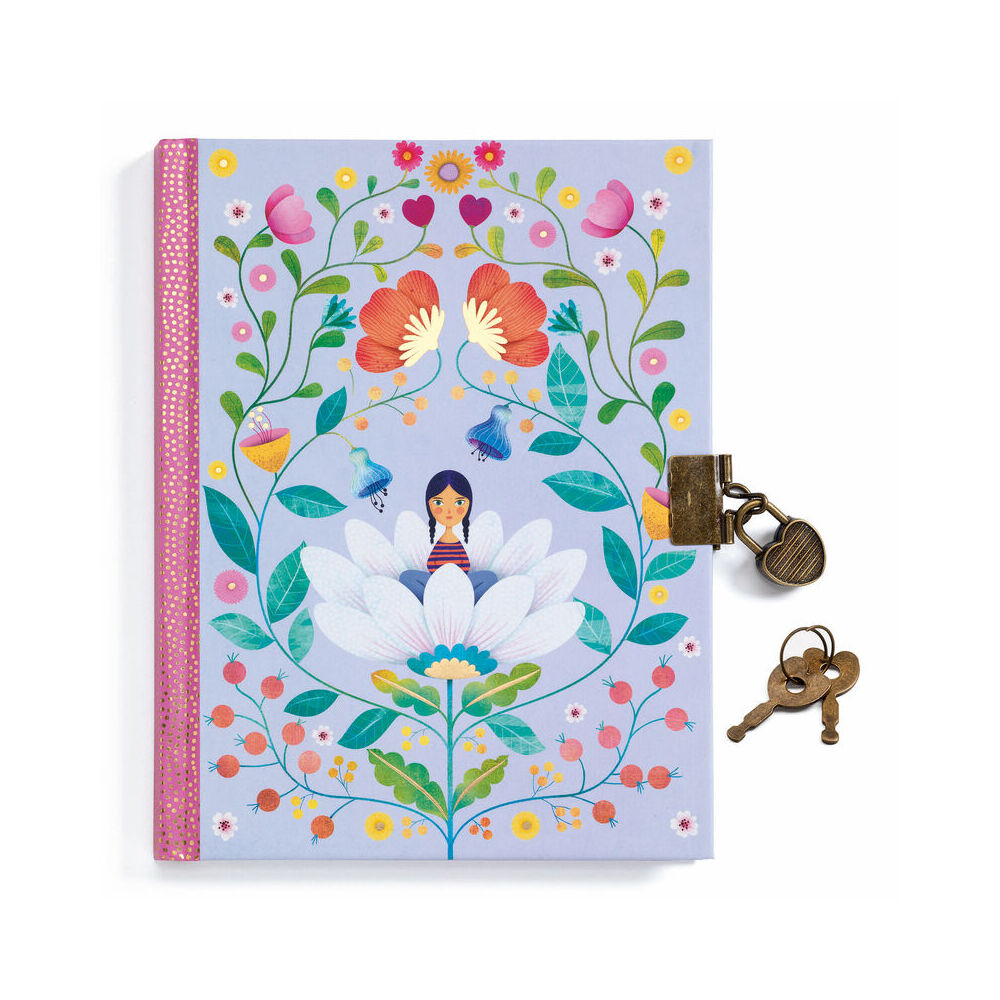 Djeco Marie Secret Notebook/Journal Personal Diary 16x20cm Kids/Children 5y+