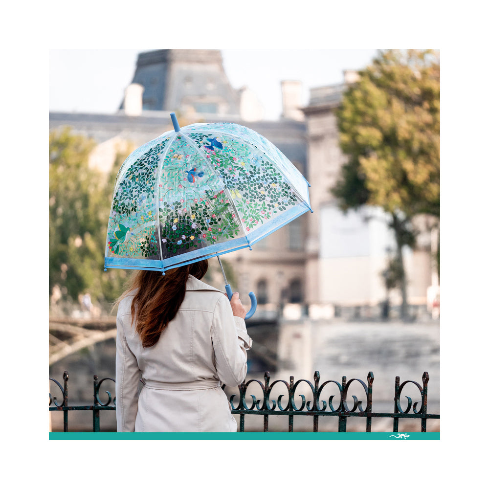 Djeco Wild Birds PVC Transparent Waterproof Adult/Children Umbrella 82cm 9+ (2 Pack) — image 7