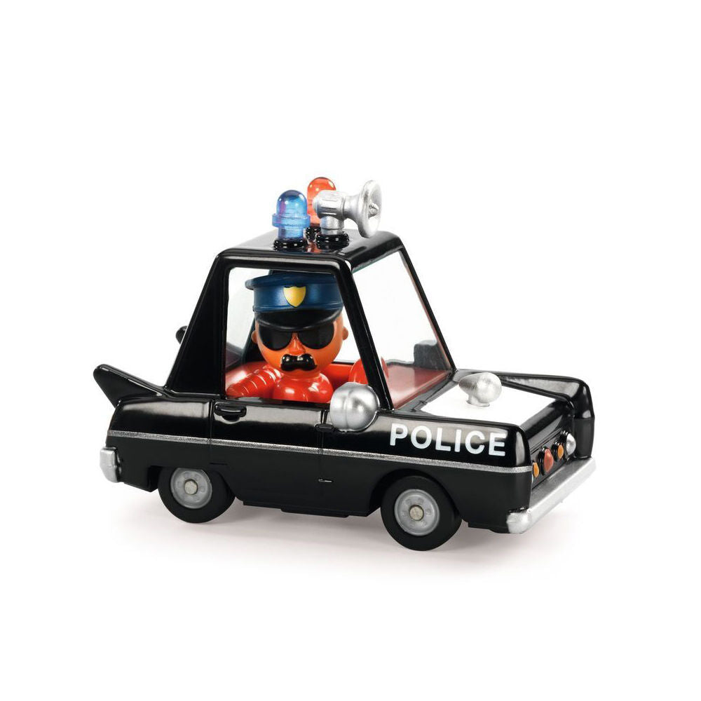 Djeco Police Crazy Motors 4x7cm Kids/Children Racing Car Fun Play Toy 3y+ (2 Pack) — image 2