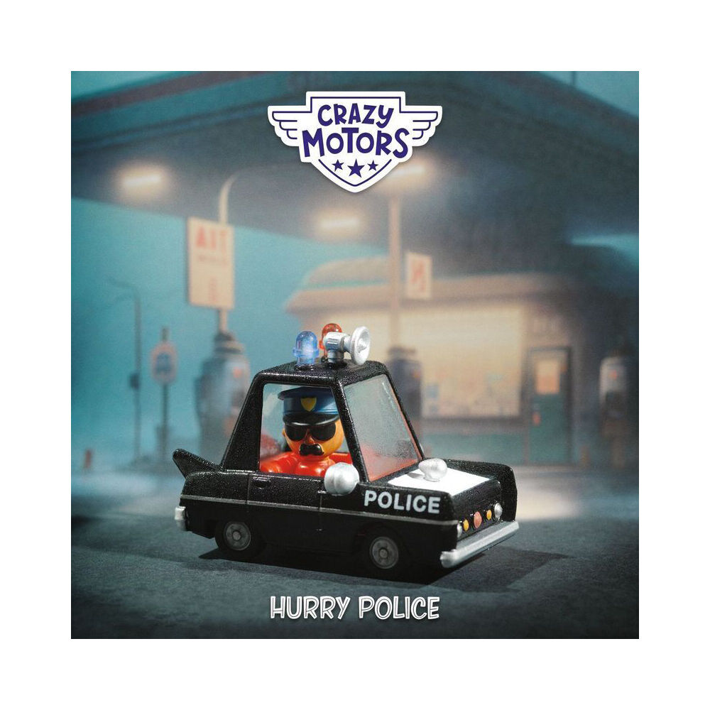 Djeco Police Crazy Motors 4x7cm Kids/Children Racing Car Fun Play Toy 3y+ (2 Pack) — image 4